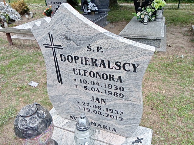 Eleonora Dopieralska 1930 Świerzno - Grobonet - Wyszukiwarka osób pochowanych