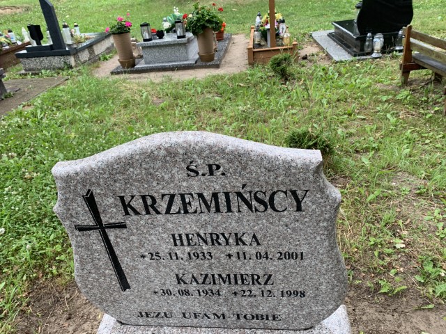 Kazimierz Krzemiński 1934 Świerzno - Grobonet - Wyszukiwarka osób pochowanych